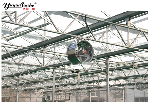 Yuyun Sanhe Ceiling Mount Air Circulation Fan Agriculture Greenhouse Equipment Air Cooling Ventilation Climate Control System Low Noise